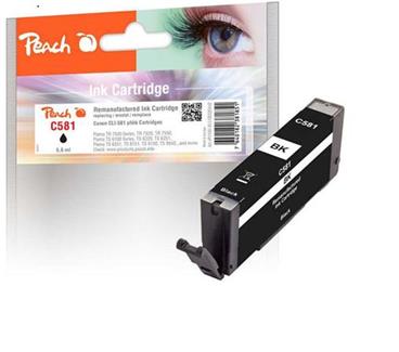 PEACH kompatibilní cartridge Canon CLI-581, black, 5,6ml