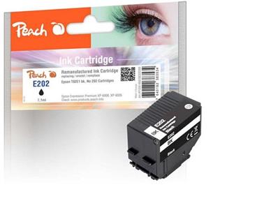 PEACH kompatibilní cartridge Epson No 202, T02E1, black, 7,1 ml