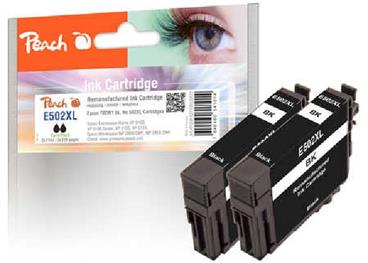 PEACH kompatibilní cartridge Epson T02W1, No 502XL Twin Pack černá, 2x11ml