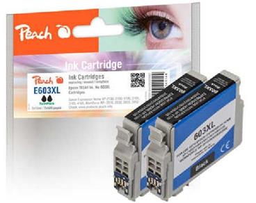 PEACH kompatibilní cartridge Epson T03A1, No 603XL Twin Pack černá, 2x13ml