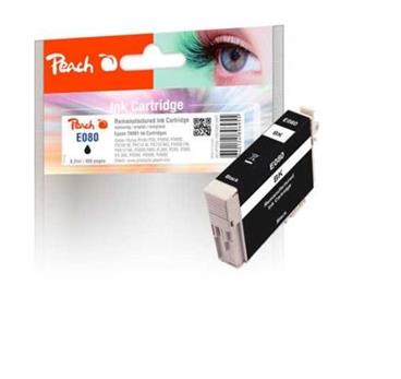 PEACH kompatibilní cartridge Epson T0801, black, 8,2 ml