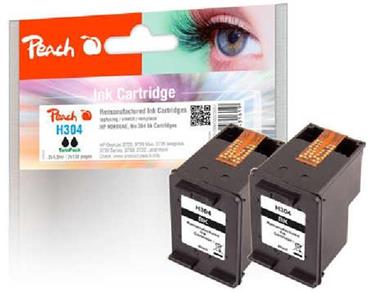 PEACH kompatibilní cartridge HP N9K06AE, No 304 TwinPack, 2x black, 2x4,5 ml