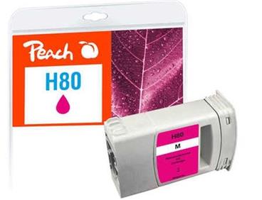 PEACH kompatibilní cartridge HP No. 80, purpurová, C4874A, 175ml