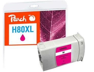 PEACH kompatibilní cartridge HP No. 80 (XL), purpurová, C4847A, 350ml