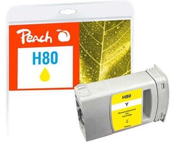 PEACH kompatibilní cartridge HP No. 80, žlutá, C4873A, 175ml