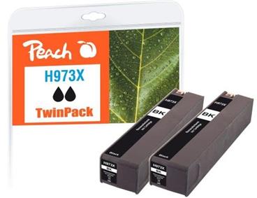PEACH kompatibilní cartridge HP No. 973X, černá, Twin-Pack2x183ml