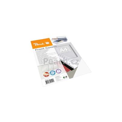PEACH vazací přední desky 0.15mm A4 transparentní (100) 1 balení obsahuje 100 desky PB100-19