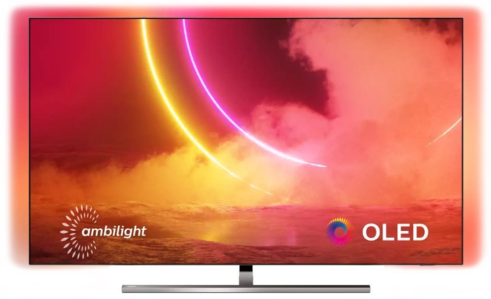 Philips 65" 65OLED855 4K UHD OLED AndroidTV, 139cm, Ambilight 3stranný, HDR10+, Dolby Vision, HLG, P5 Perfect Picture
