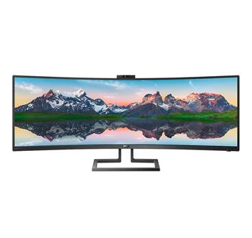 Philips LCD 439P9H 43" zakřivený VA LED/HDR/3840x1200/RJ45/USB-C/2xDP/HDMI 2.0/WebCAM FHD/USB-C dock/repro/VESA