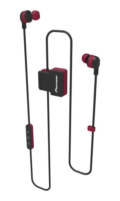 Pioneer SE-CL5BT-R bezdrátová sportovní sluchátka do uší ClipWear Active - červená