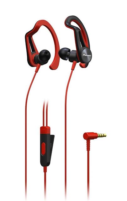 Pioneer SE-E5T-R sportovní sluchátka do uší - červená
