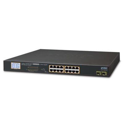 Planet 16-Port 10/100/1000T 802.3at PoE Switch