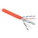 PLANET Elite kabel UTP, drát, Cat 6A, 4p, 500MHz, LS0H, oranžový, balení 305m, B2ca-s1a,d1,a1