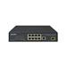 Planet FGSD-1011HP PoE switch, 8x 10/100 PoE, 1x TP + 1x SFP 1000Base-X, extend mód 10Mb, ESD, 802.3at 120W