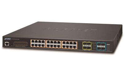 Planet GS-5220-24UPL4X, Smart Ultra PoE switch 24x TP,4x SFP 1Gb, 4x SFP+ 10Gbase-X,Web/ONVIF, 802.3bt-600W