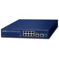 Planet GSD-1121XP PoE switch, 8x1Gb + 4x10Gbps SFP+, PoE 802.3at 120W