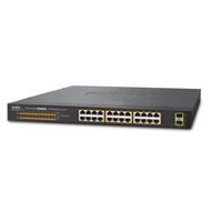 PLANET GSW-2620HP PoE Switch 24x1000Base-T+2x SFP, IEEE 802.3at, 220W, IEEE-802.3az