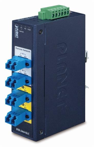 PLANET IFB-244-SLC optický bypass switch 4xLC singlemode, dual 9-48VDC/24VAC, -40 +75°C