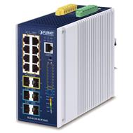 Planet IGS-6329-8UP2S4X průmyslový L3 PoE switch, 8x 1G, 2x 2.5G SFP, 4x 10G SFP+, 802.3bt 360W, -40~75°C, dual 48-54VDC