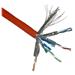 PLANET kabel FTP, drát, Cat 6A, 4p, 500MHz, LS0H, stíněný každý pár, Planet Elite, oranžový, Dca, balení 500m TWIN
