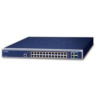 PLANET L3 PoE switch 24x 1GE, 2x 10GE TP, 2x 10G SFP+, PoE 802.3bt 95/2280W, 2x slot pro zdroj