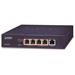 PLANET PoE switch 1Gbps, 5xTP, 4xPoE 802.3bt/at/af 90W/120W, fanless