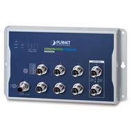 Planet WGS-5225-8MT Industrial L2+ 8-Port 10/100/1000T M12 Wall-mount Managed Switch