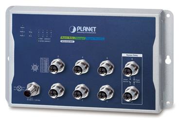 Planet WGS-5225-8MT Industrial L2+ 8-Port 10/100/1000T M12 Wall-mount Managed Switch
