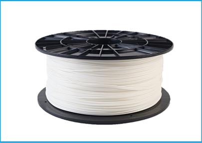 Plasty Mladeč tisková struna/filament 1,75 PETG bílá, 1 kg
