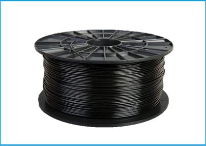 Plasty Mladeč tisková struna/filament 1,75 PETG černá, 1 kg