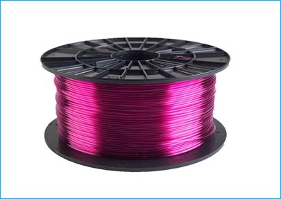 Plasty Mladeč tisková struna/filament 1,75 PETG transparentní fialová, 1 kg