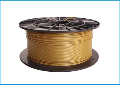 Plasty Mladeč tisková struna/filament 1,75 PLA zlatá, 1 kg