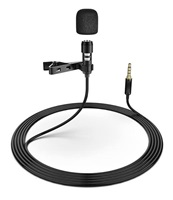 PLATINET klopový mikrofon Omega LAVALIER, s klipem, černá