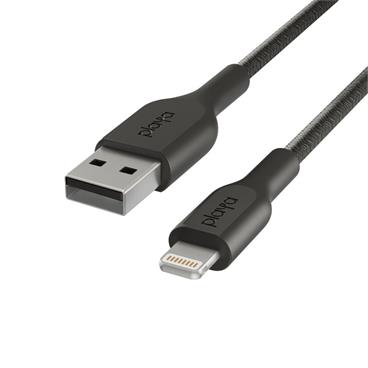 Playa by Belkin oplétaný kabel USB-A - Lightning, 1m, černý