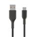 Playa by Belkin oplétaný kabel USB-A - USB-C, 1m, černý