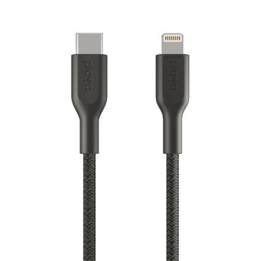 Playa by Belkin oplétaný kabel USB-C - Lightning, 1m, černý