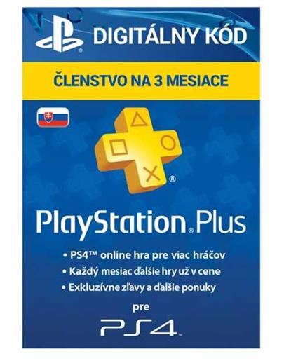 PlayStation Plus Card Hang 90 Days pro SK PS Store