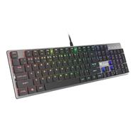 Plochá mechanická klávesnice Genesis Thor 420 RGB US, Content Slim Blue switch, software