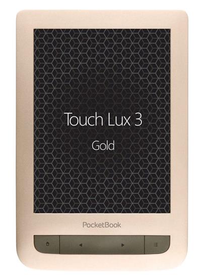 POCKETBOOK e-book reader 626 Touch Lux 3/ 4GB/ 6"/ Wi-Fi/ micro SD/ micro USB/ čeština/ zlatá