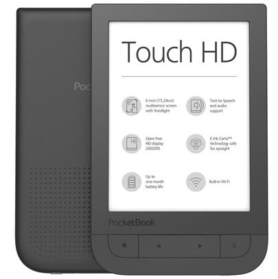 POCKETBOOK e-book reader 631 Touch HD/ 8GB/ 6"/ Wi-Fi/ micro USB/ černá + 100knih ZDARMA