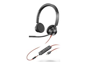 Poly Blackwire 3325 Stereo Microsoft Teams Certified USB-C Headset +3.5mm Plug +USB-C/A Adapter