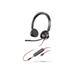 Poly Blackwire 3325 Stereo Microsoft Teams Certified USB-C Headset +3.5mm Plug +USB-C/A Adapter