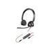 Poly Blackwire 3325 Stereo USB-C Headset +3.5mm Plug +USB-C/A Adapter