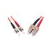 Premium Line Optický patch kabel duplex ST-SC 50/125 - 1m MM