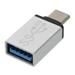 PremiumCord Adaptér USB 3.1 konektor C/male - USB 3.0 A/female, stříbrný
