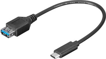 PremiumCord Adaptér USB 3.1 konektor C/male - USB 3.0 konektor A/female, 0,2m OTG