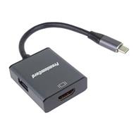 PremiumCord Adapter USB-C na HDMI rozlišení obrazu 4K s USB  Aluminium