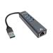 PremiumCord adaptér USB3.0 -> LAN RJ45 ETHERNET 10/100/1000 MBIT + 3x USB3.0 port