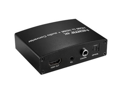 PremiumCord HDMI 4K Audio extractor s oddělením audia na stereo jack, SPDIF Toslink, RCA