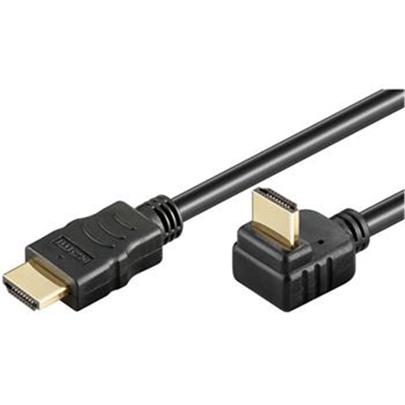 PremiumCord Kabel HDMI+Ethernet, zlac., 270°, 3m